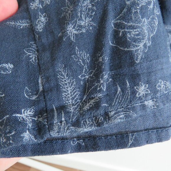 ROSEMARINE ITALY Linen Blend Tiered Floral Print Dress Lagenlook - Size M NWT - Picture 11 of 12